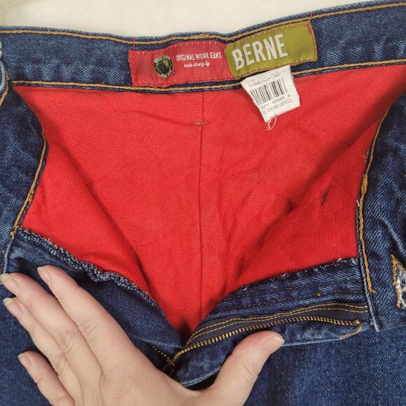 Berne Original Work Jeans fully flannel lined size 38x32 Workwear Warm Outdoors - Picture 7 of 9